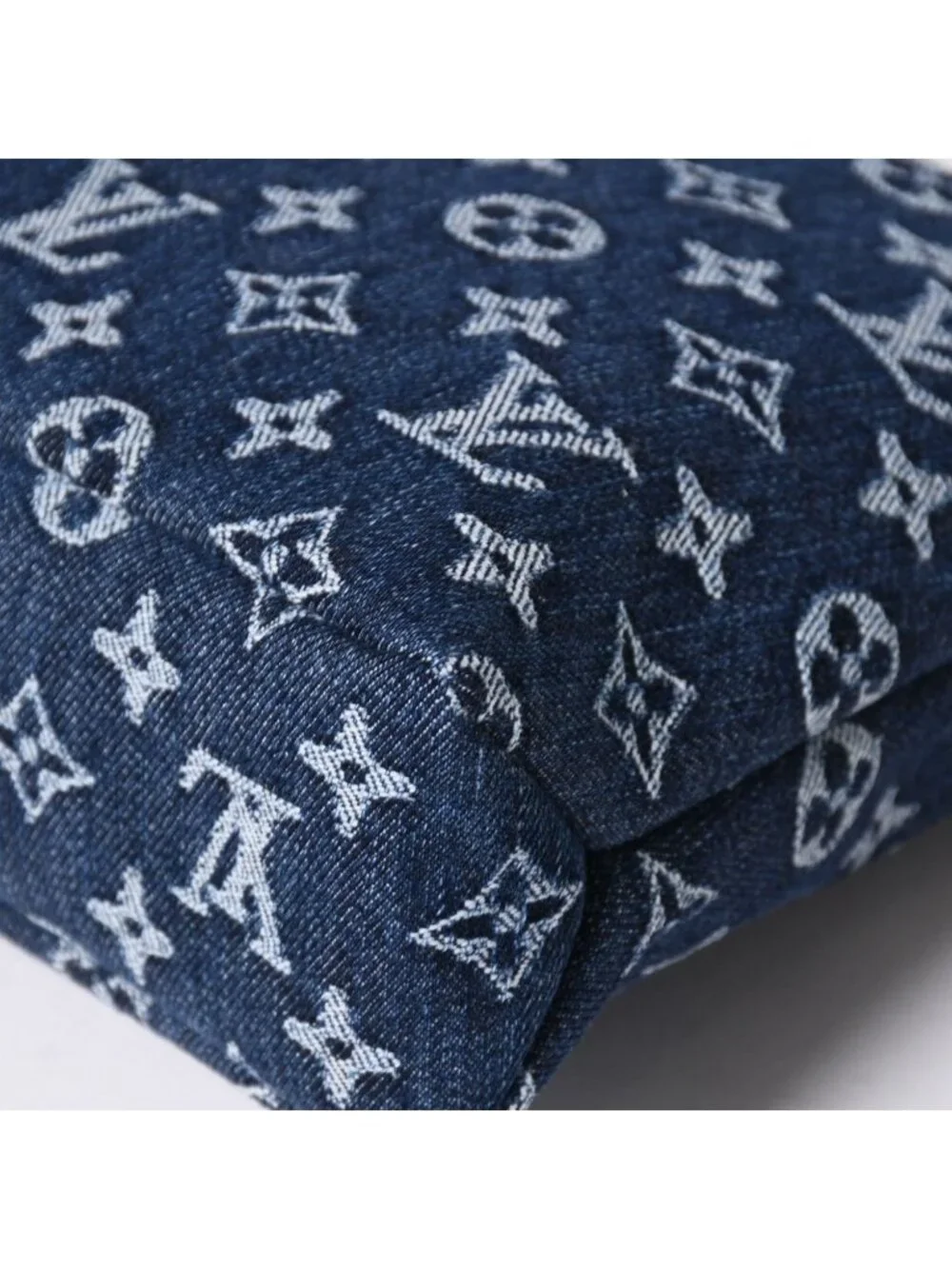 Louis Vuitton Handbag Clutch Pochette Voyage Monogram Denim